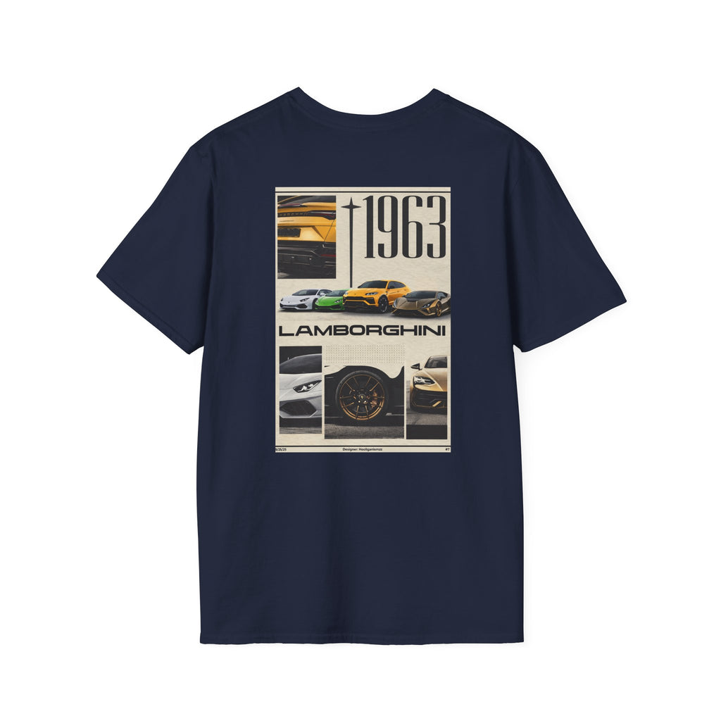 Lamborghini 1963 Vintage Collage T-Shirt