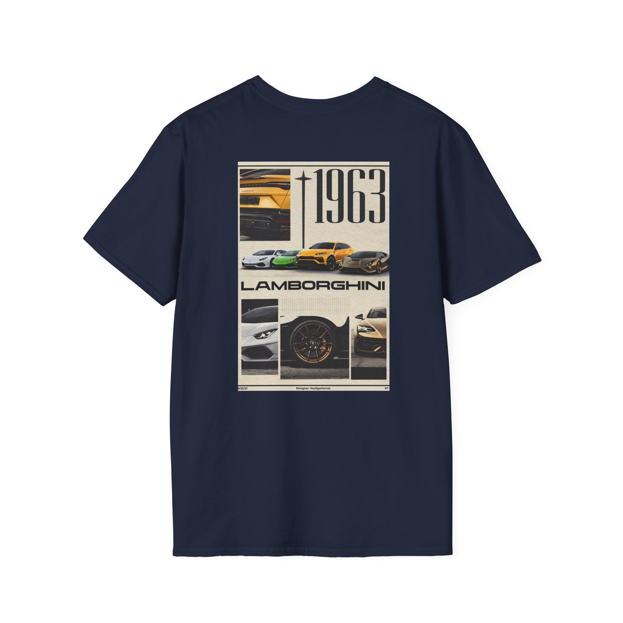 Lamborghini 1963 Vintage Collage T-Shirt