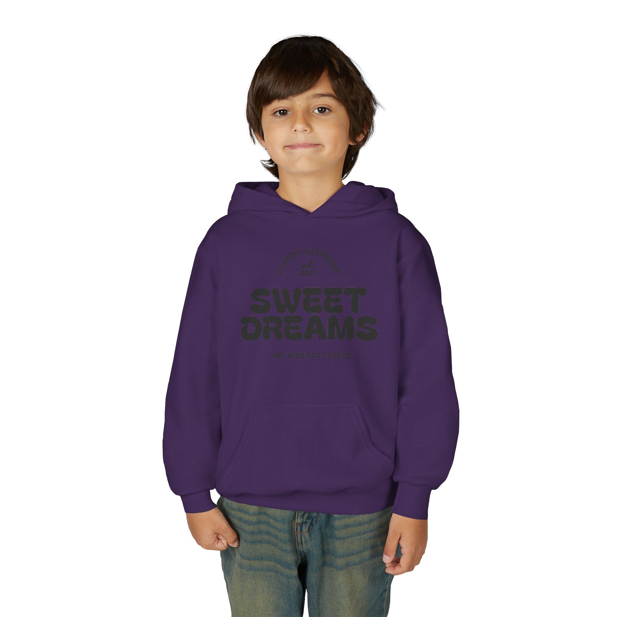 Sweet Dreams Youth Hoodie — Retro Cozy Sleepwear Pullover