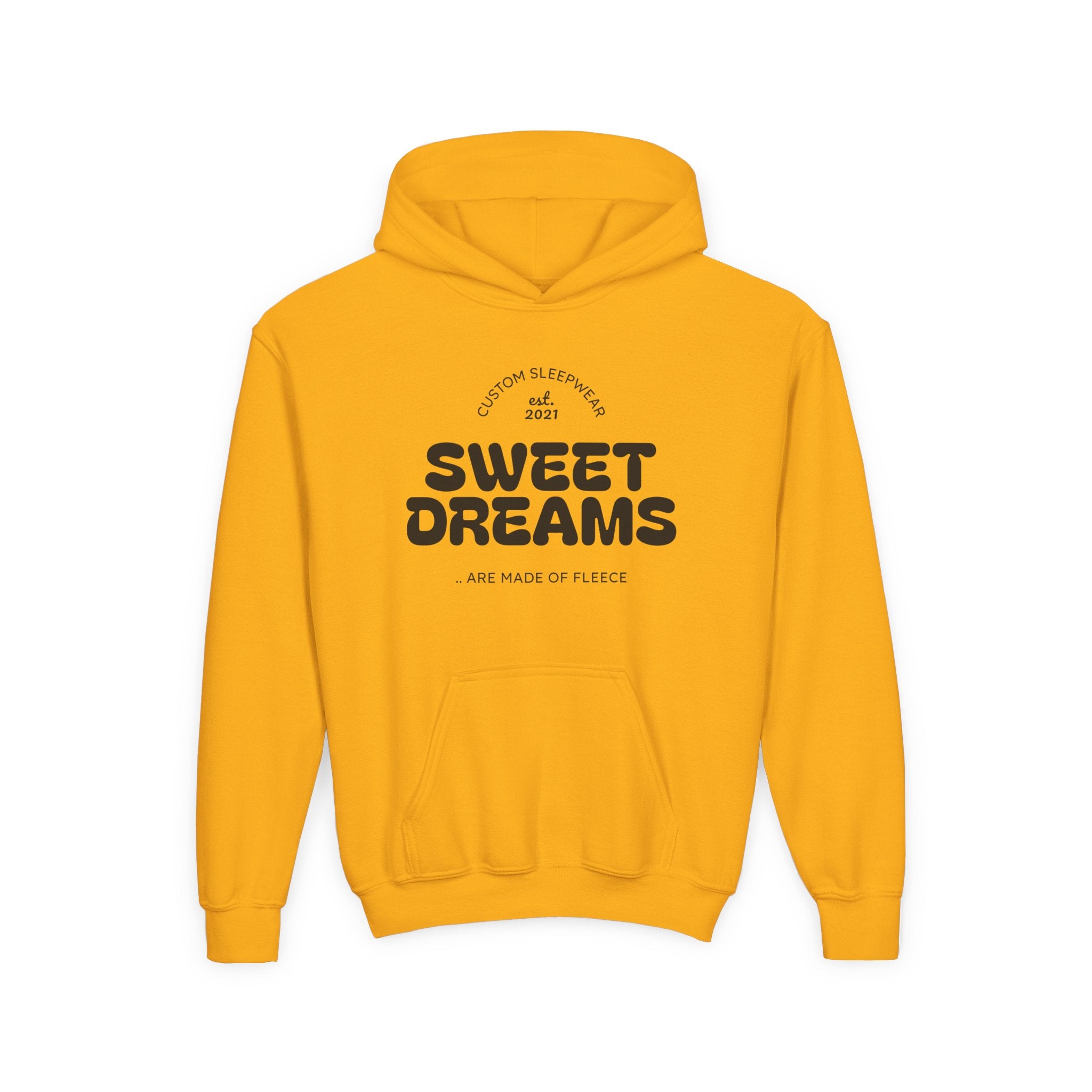 Sweet Dreams Youth Hoodie — Retro Cozy Sleepwear Pullover