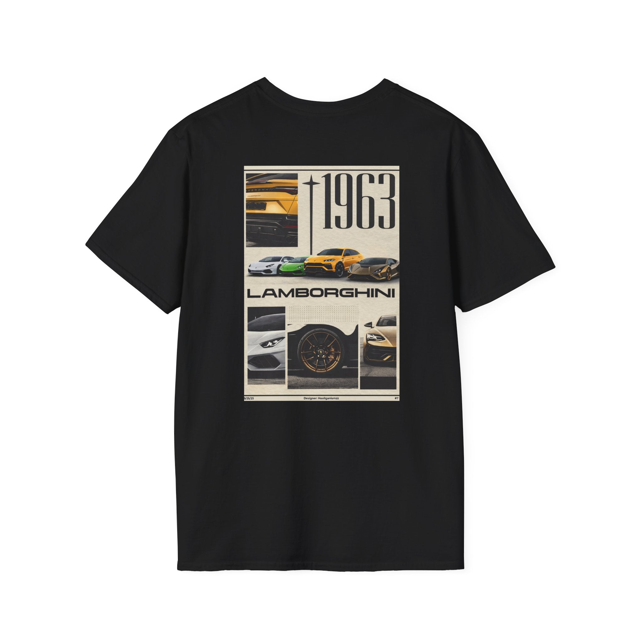 Lamborghini 1963 Vintage Collage T-Shirt