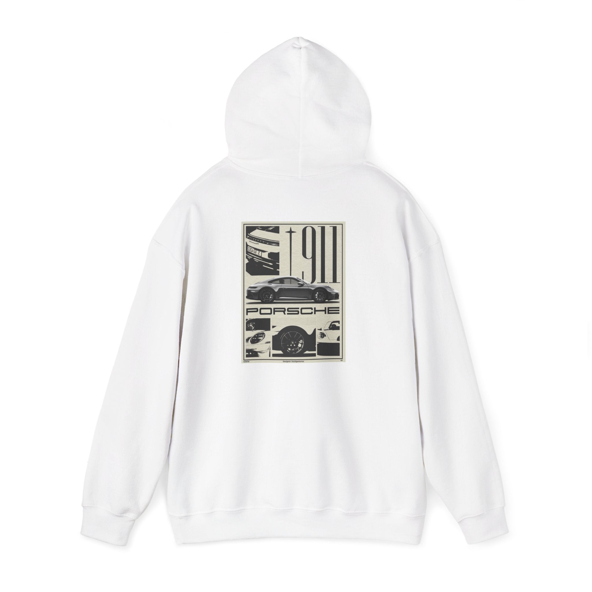 Porsche Vintage Racing Hoodie — Retro 911 Car Graphic Sweatshirt