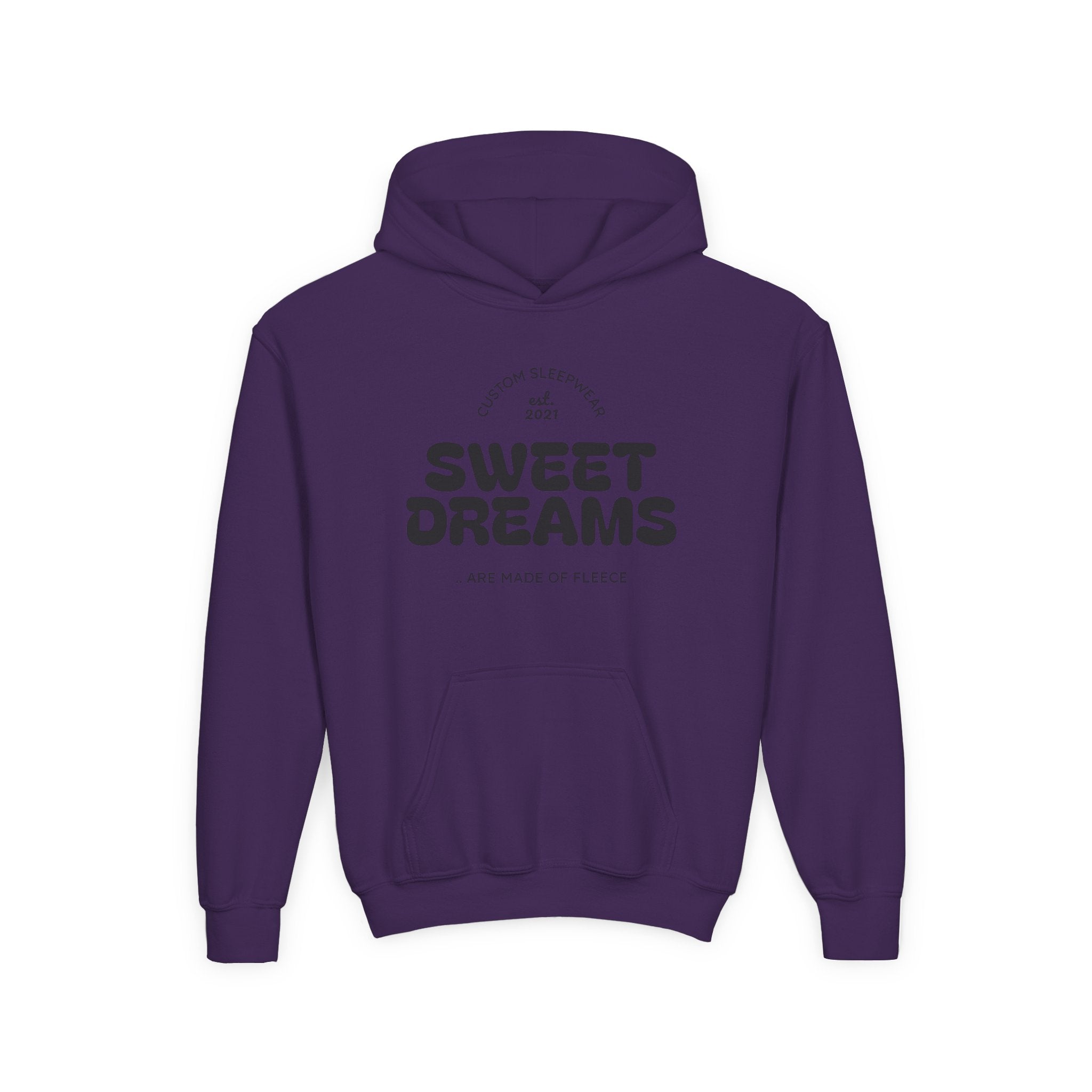 Sweet Dreams Youth Hoodie — Retro Cozy Sleepwear Pullover