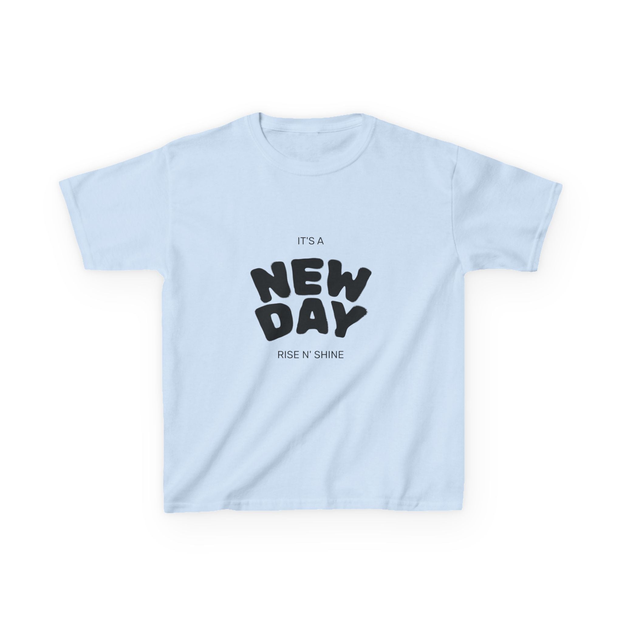 Kids 'New Day' Graphic Tee – Positive Morning T-Shirt for Children