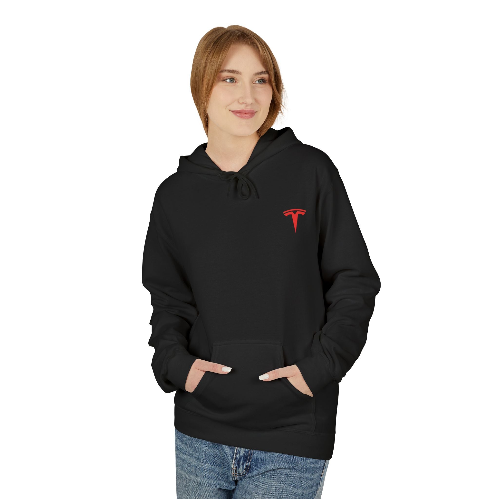 Tesla Cars Graphic Hoodie - 2003 Retro Logo Back Print (Kopya)
