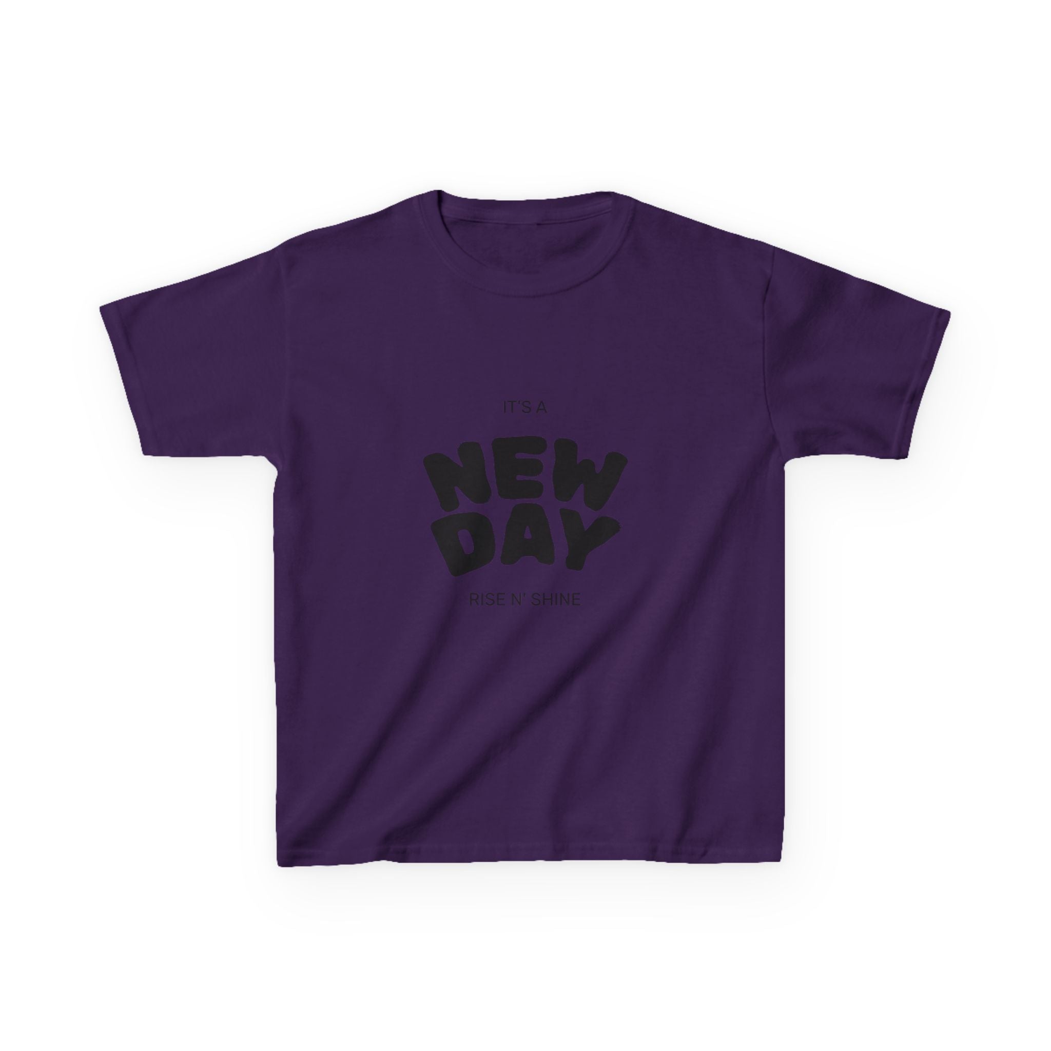 Kids 'New Day' Graphic Tee – Positive Morning T-Shirt for Children