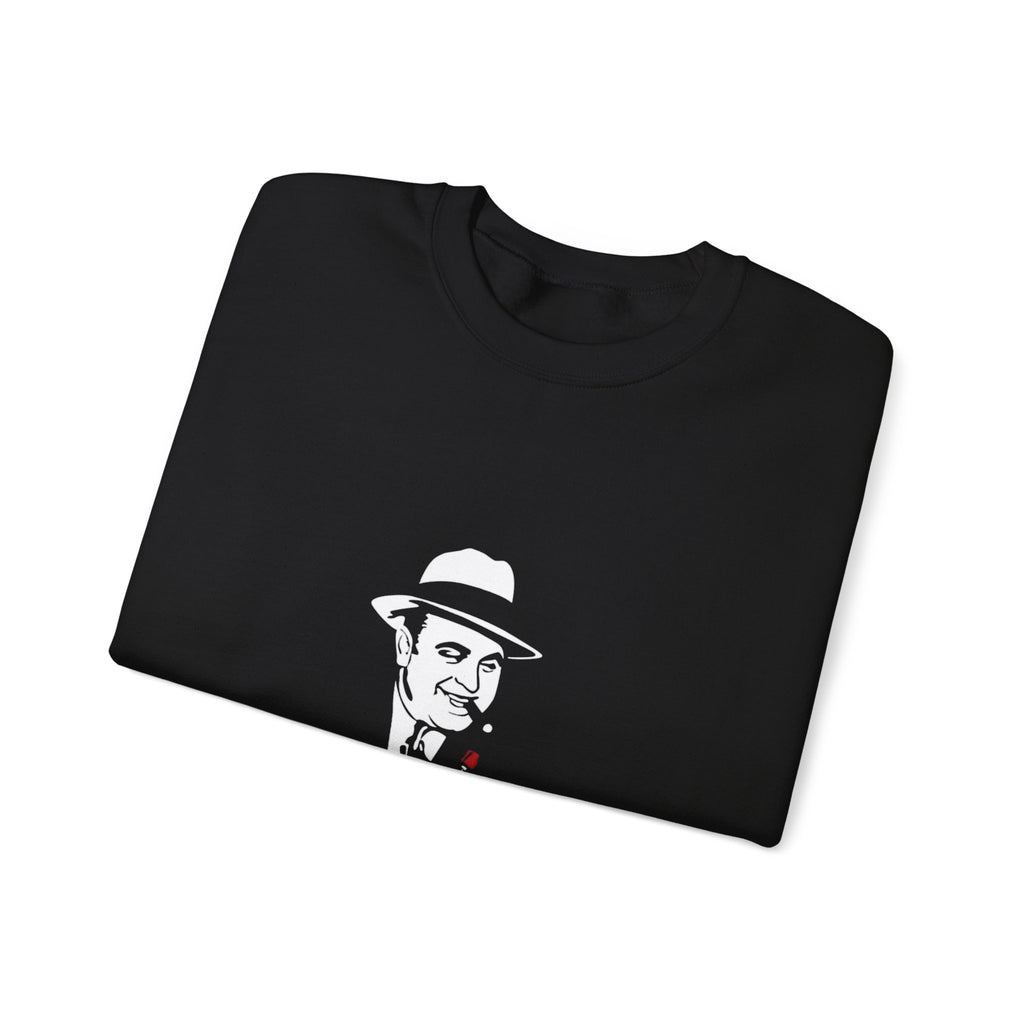 Scarface & Capone Retro Mafia Crewneck Sweatshirt
