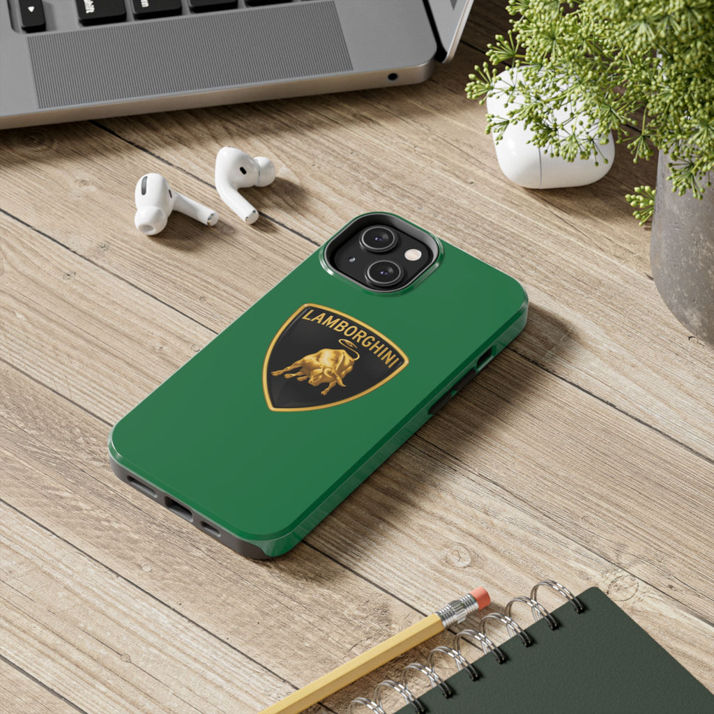 Lamborghini Shield Tough Phone Case — Blue Protective iPhone Cover