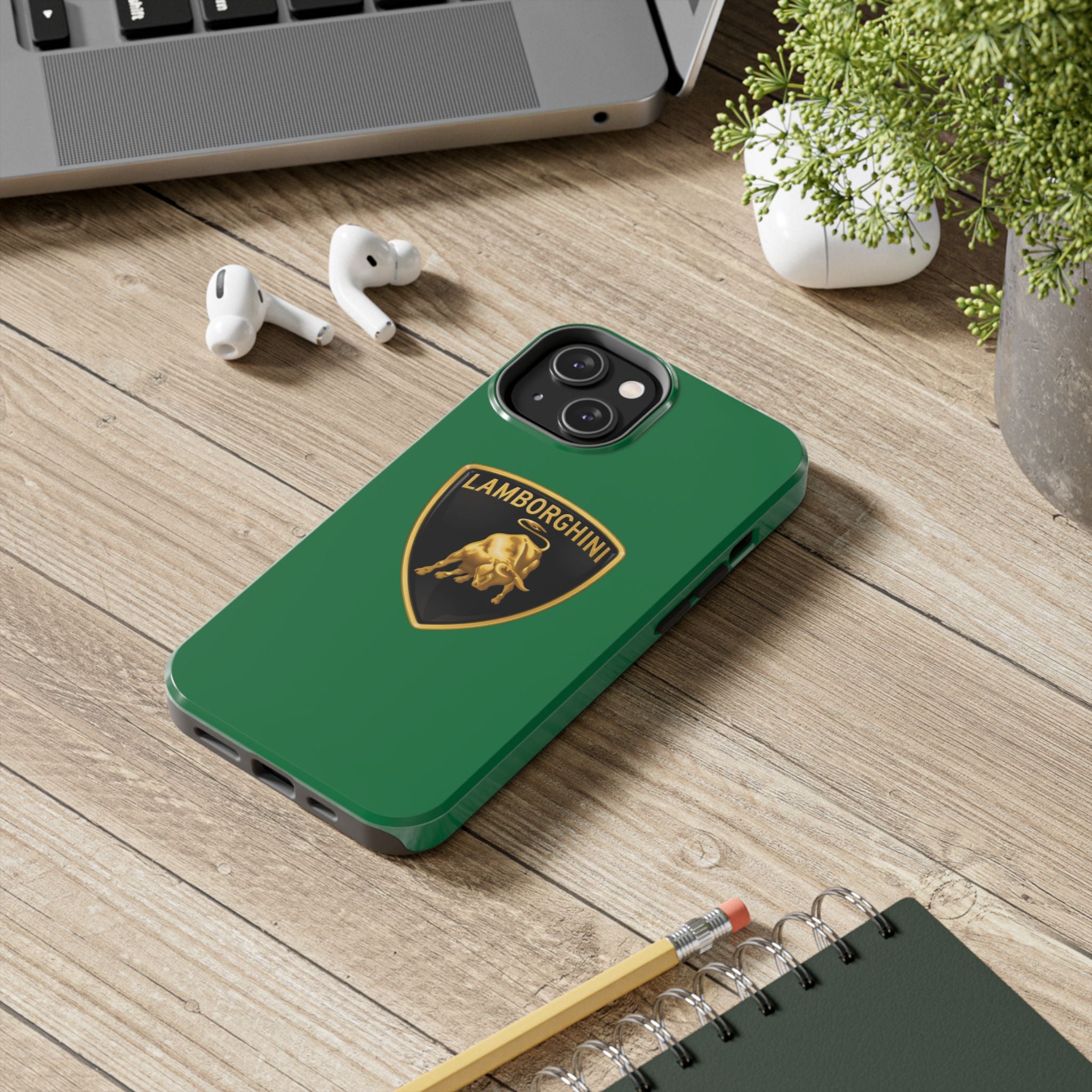 Lamborghini Shield Tough Phone Case — Blue Protective iPhone Cover