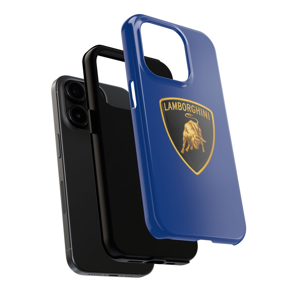 Lamborghini Shield Tough Phone Case — Blue Protective iPhone Cover