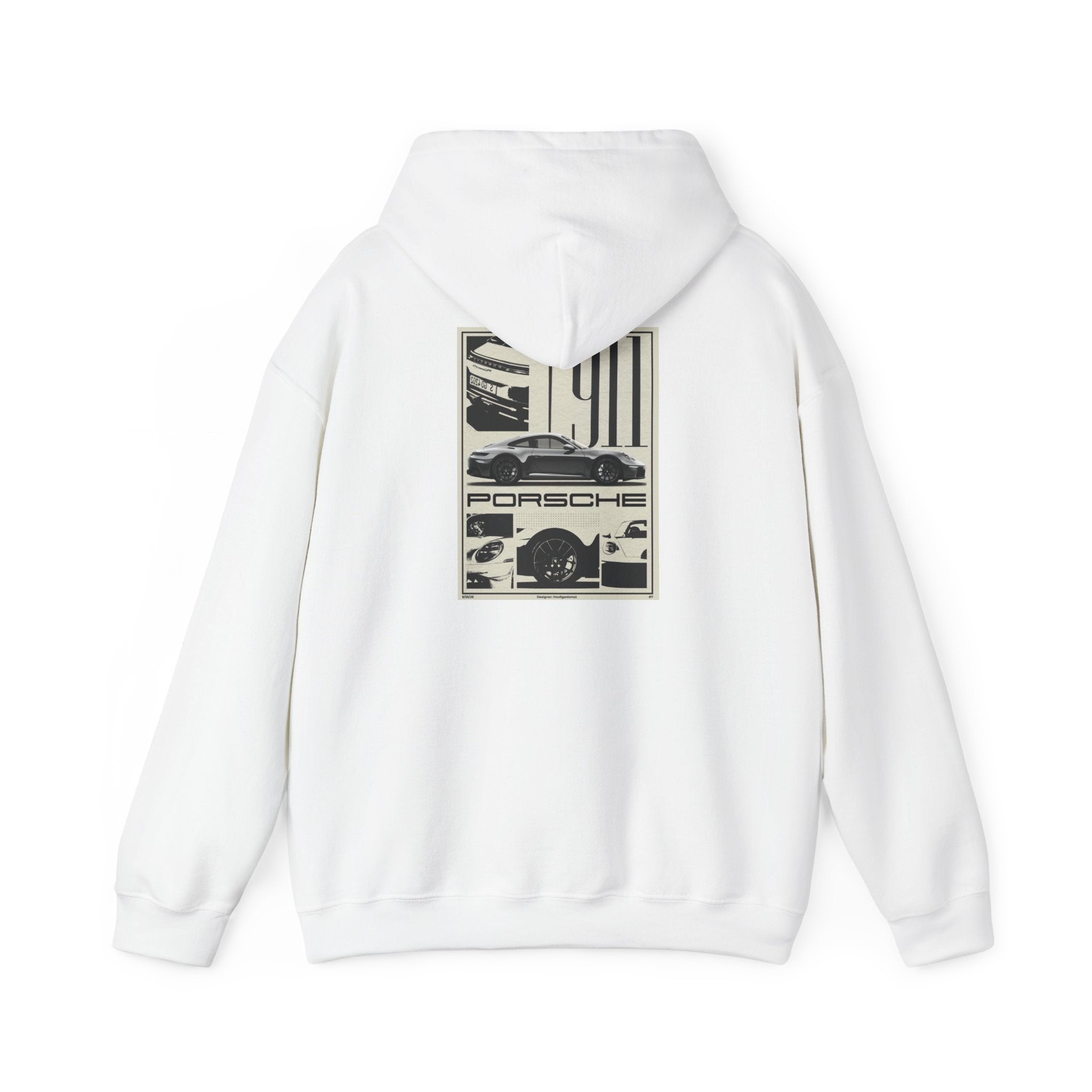 Porsche Vintage Racing Hoodie — Retro 911 Car Graphic Sweatshirt