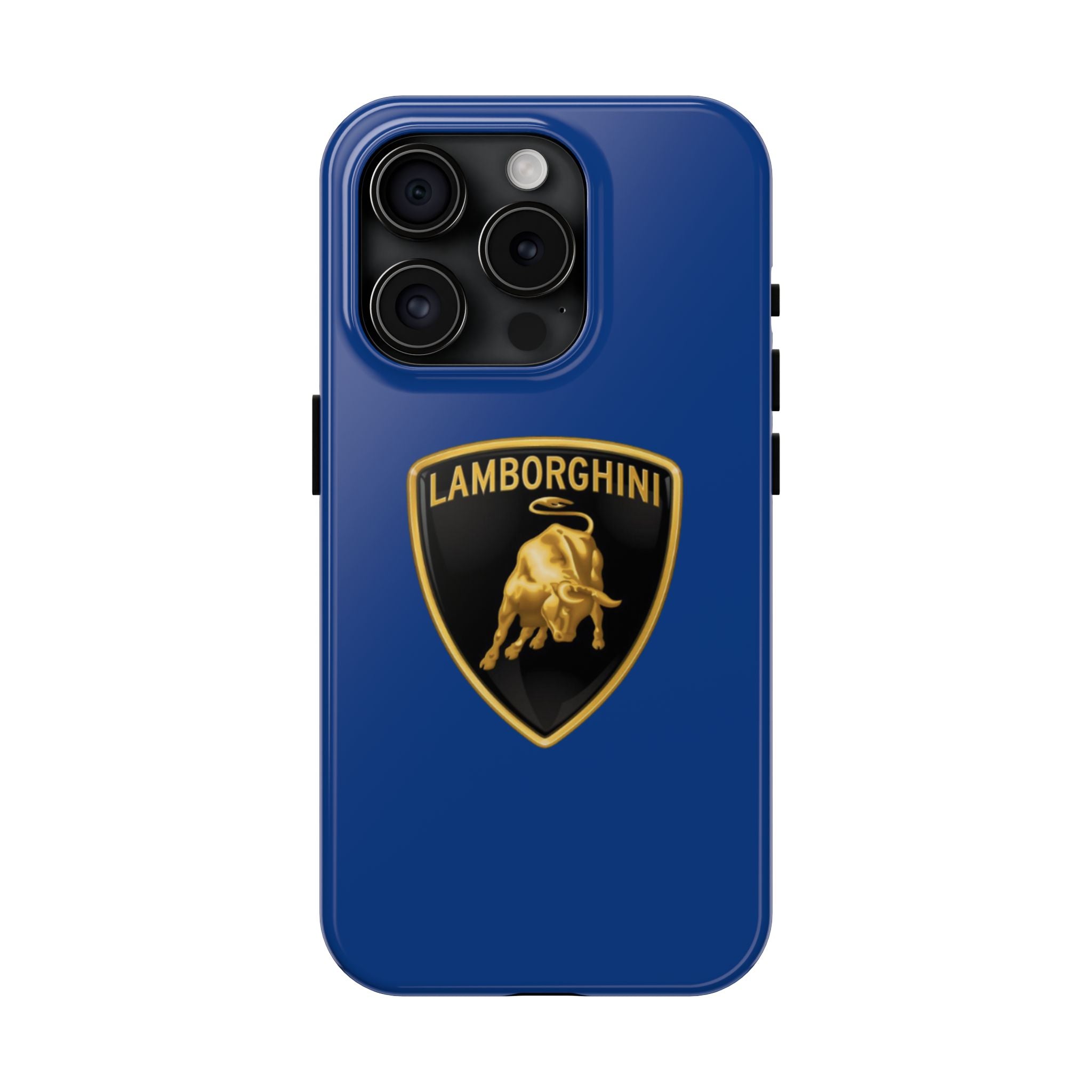 Lamborghini Shield Tough Phone Case — Blue Protective iPhone Cover