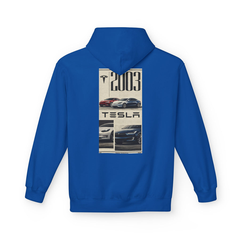 Tesla Cars Graphic Hoodie - 2003 Retro Logo Back Print (Kopya)