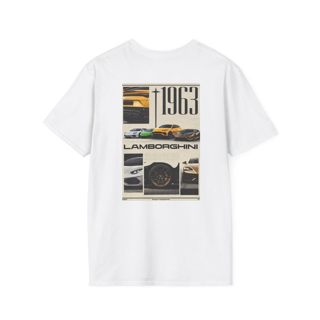 Lamborghini 1963 Vintage Collage T-Shirt