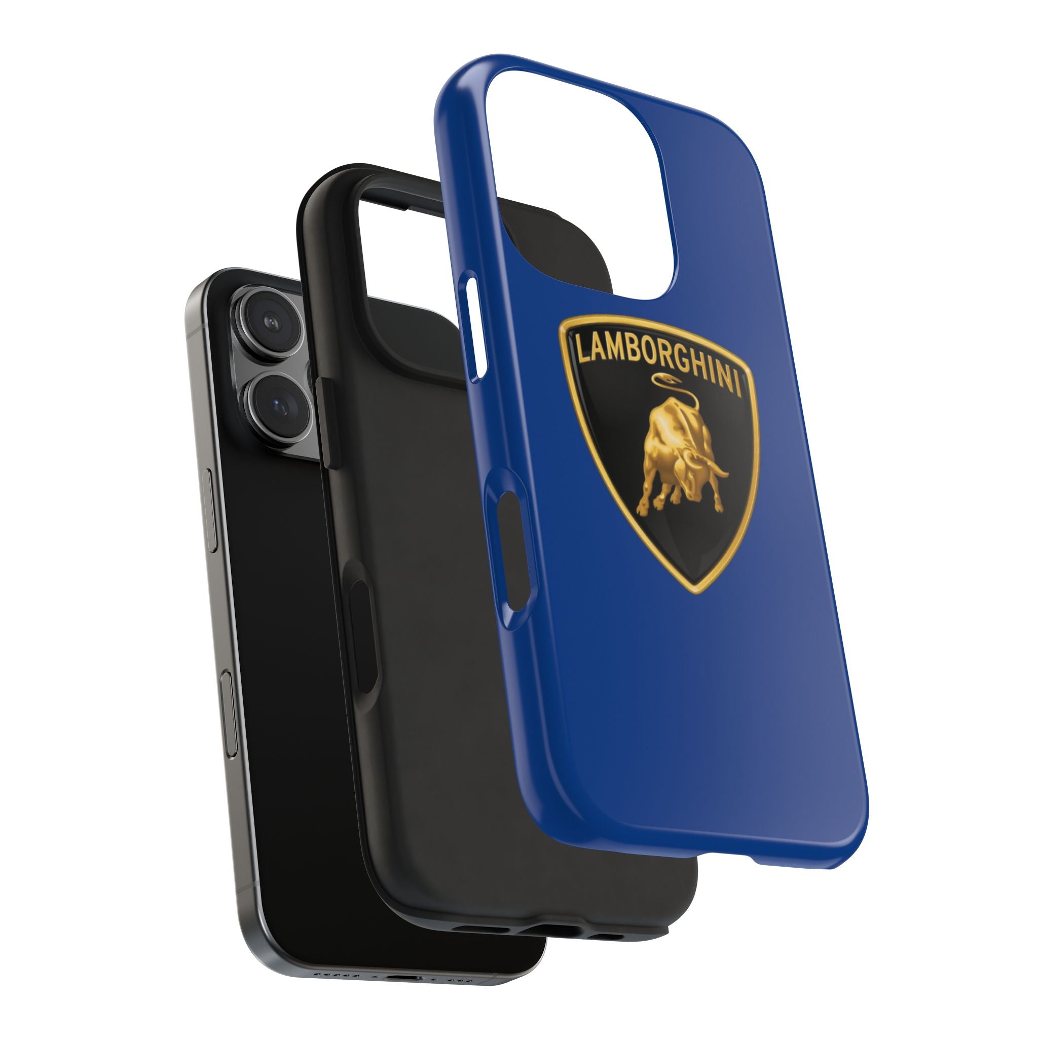Lamborghini Shield Tough Phone Case — Blue Protective iPhone Cover