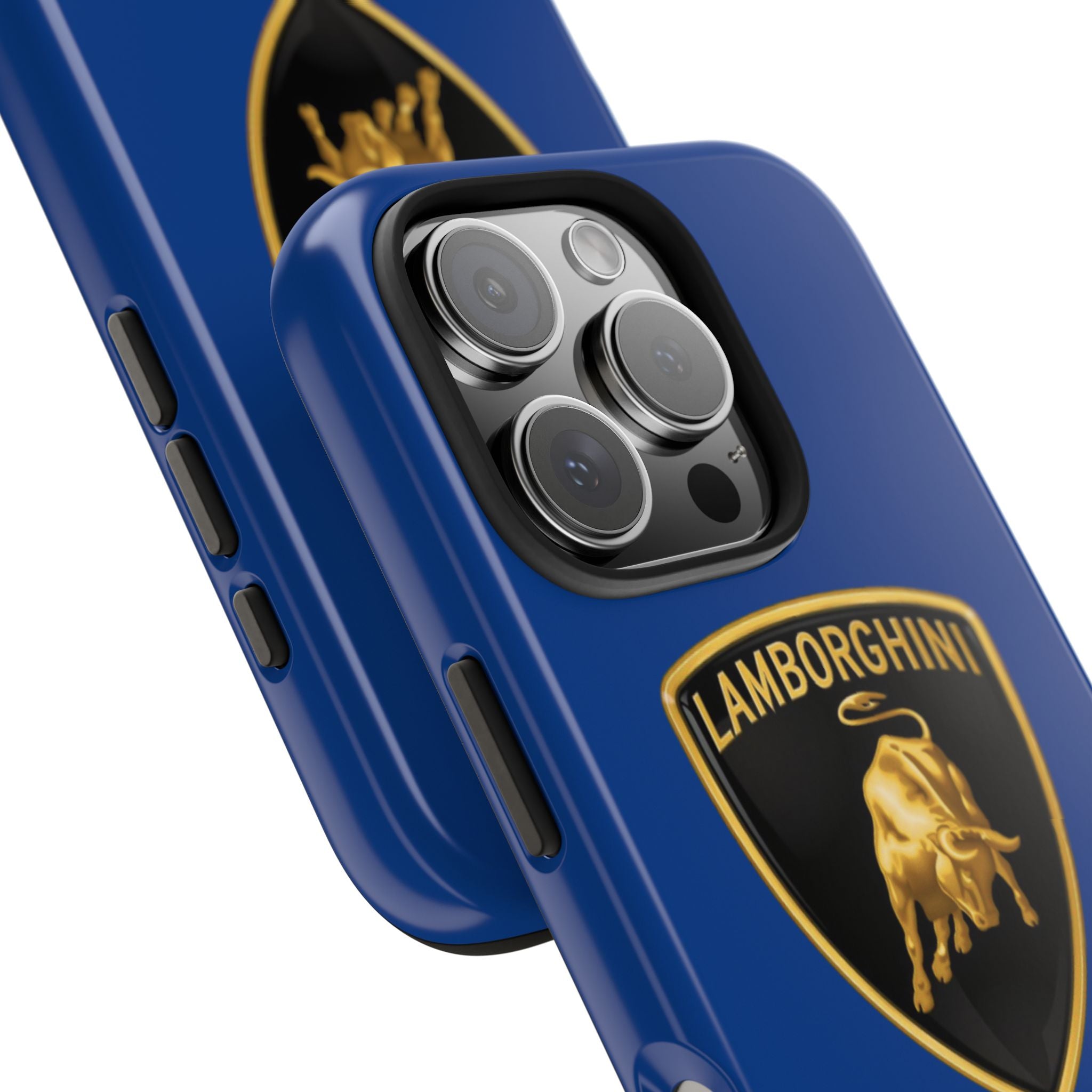 Lamborghini Shield Tough Phone Case — Blue Protective iPhone Cover