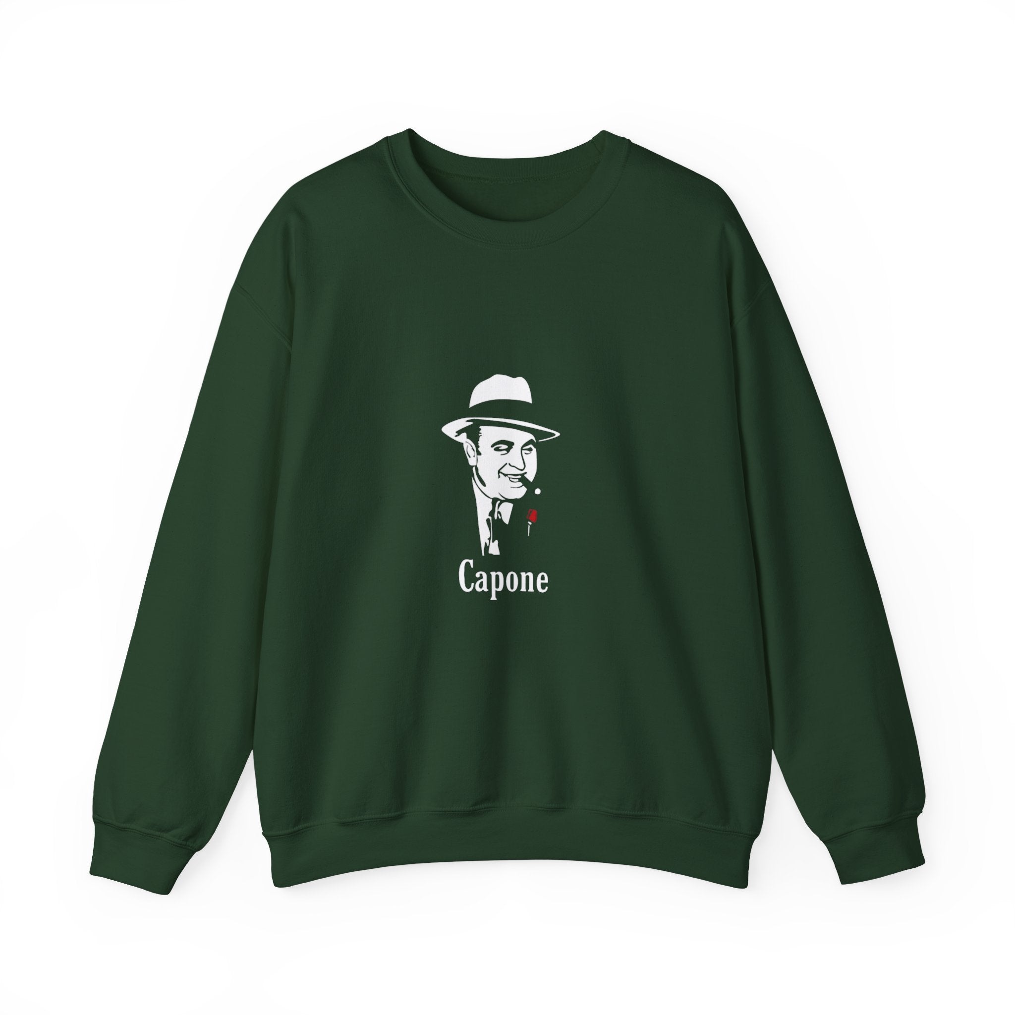 Scarface & Capone Retro Mafia Crewneck Sweatshirt