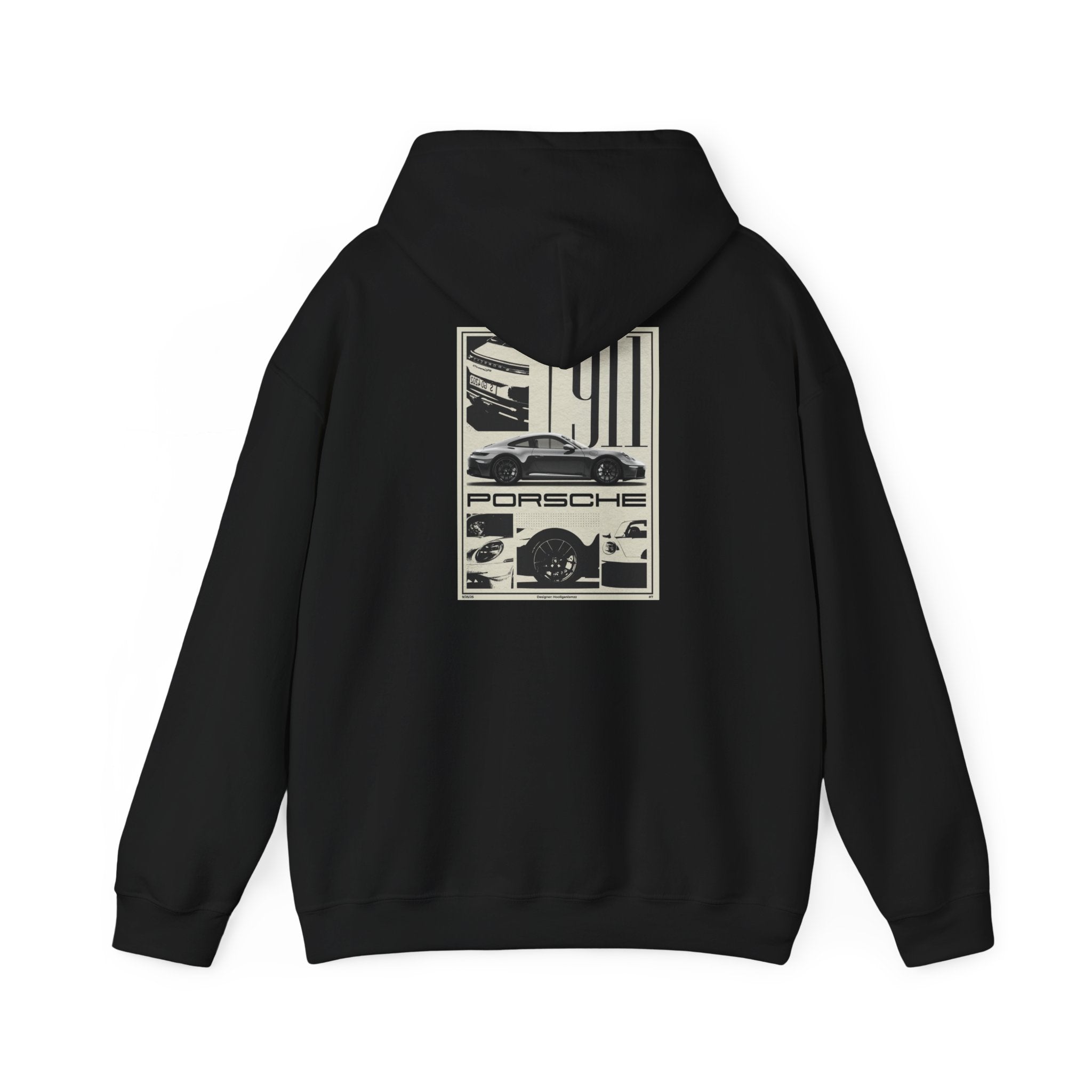 Porsche Vintage Racing Hoodie — Retro 911 Car Graphic Sweatshirt