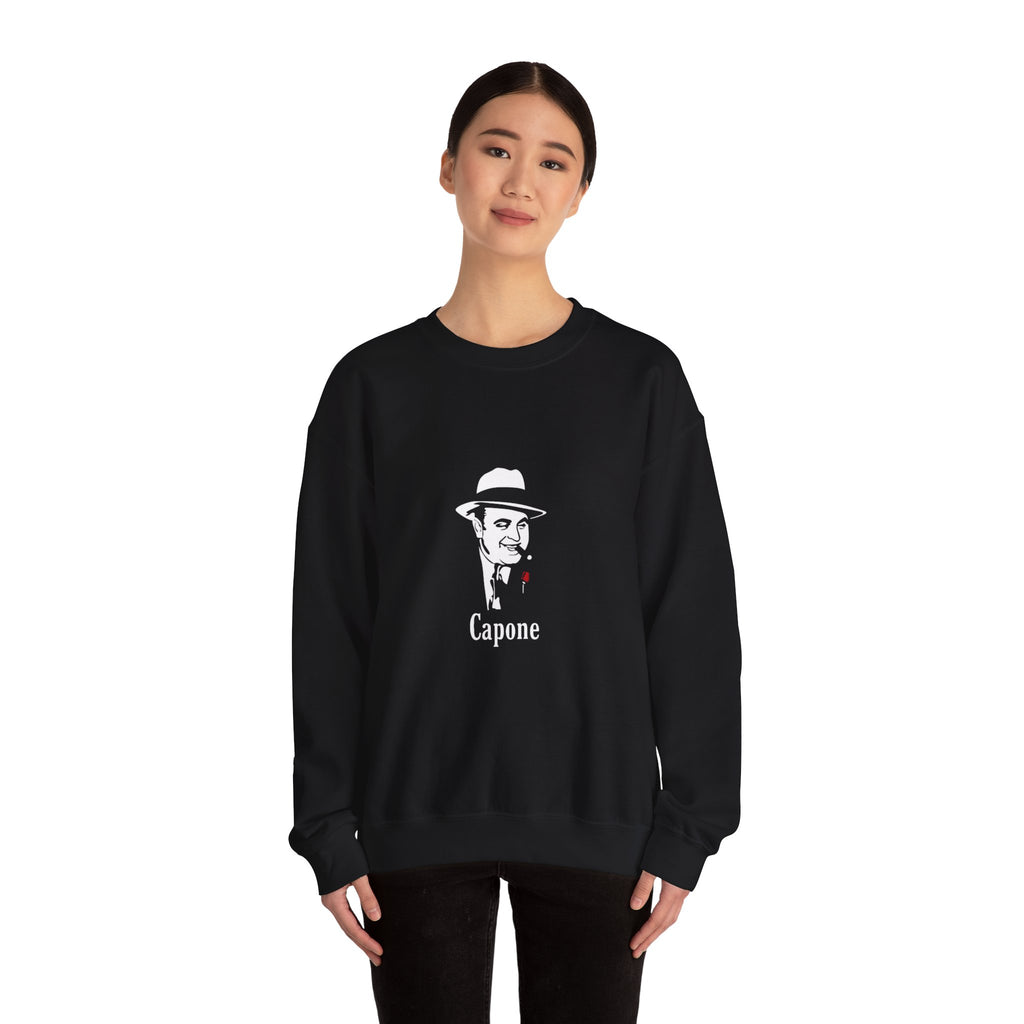 Scarface & Capone Retro Mafia Crewneck Sweatshirt