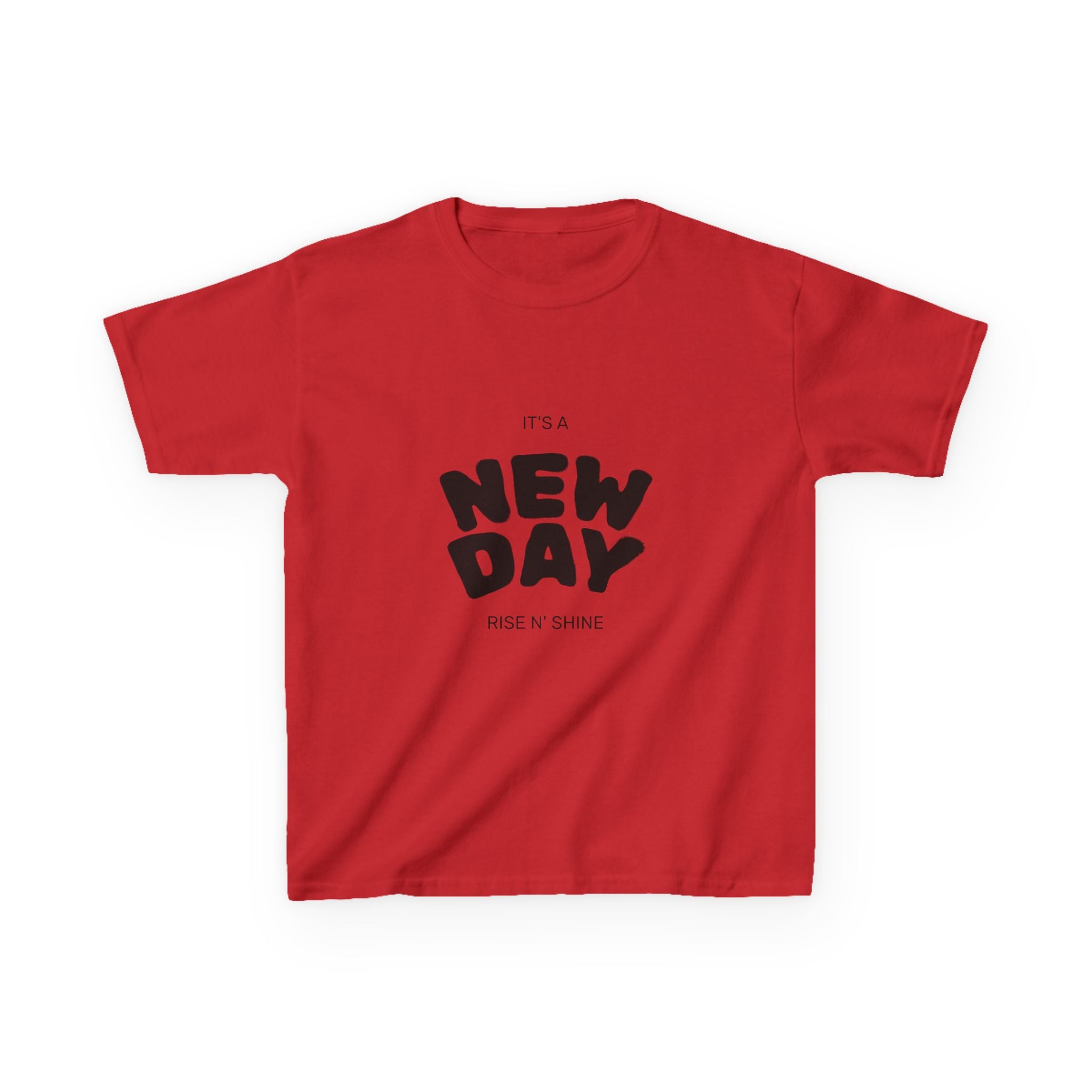 Kids 'New Day' Graphic Tee – Positive Morning T-Shirt for Children