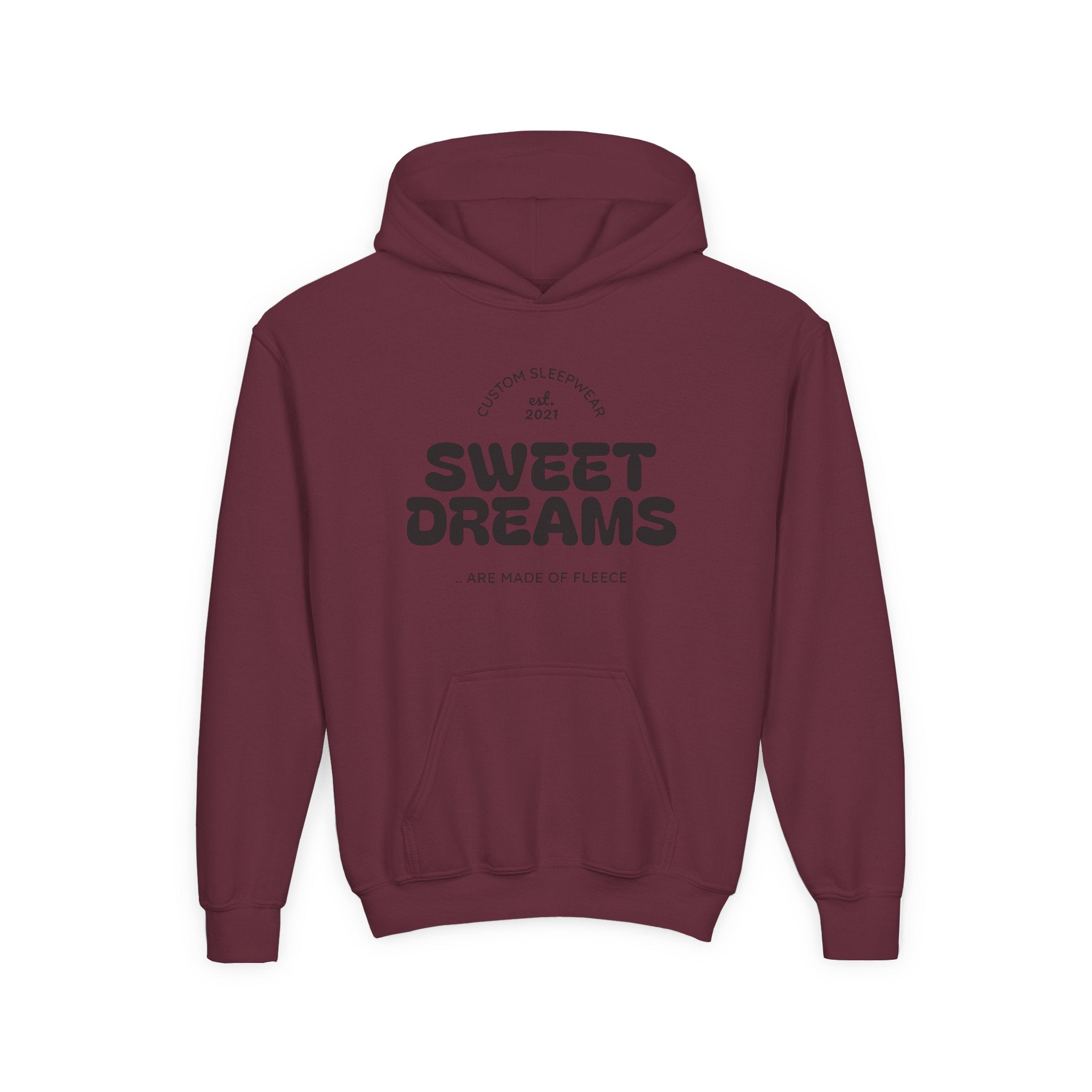 Sweet Dreams Youth Hoodie — Retro Cozy Sleepwear Pullover