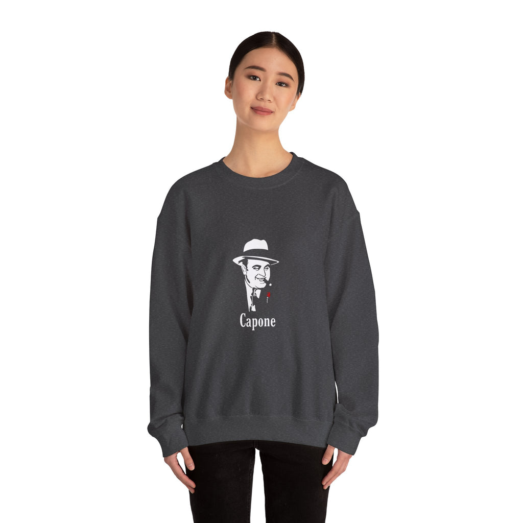 Scarface & Capone Retro Mafia Crewneck Sweatshirt