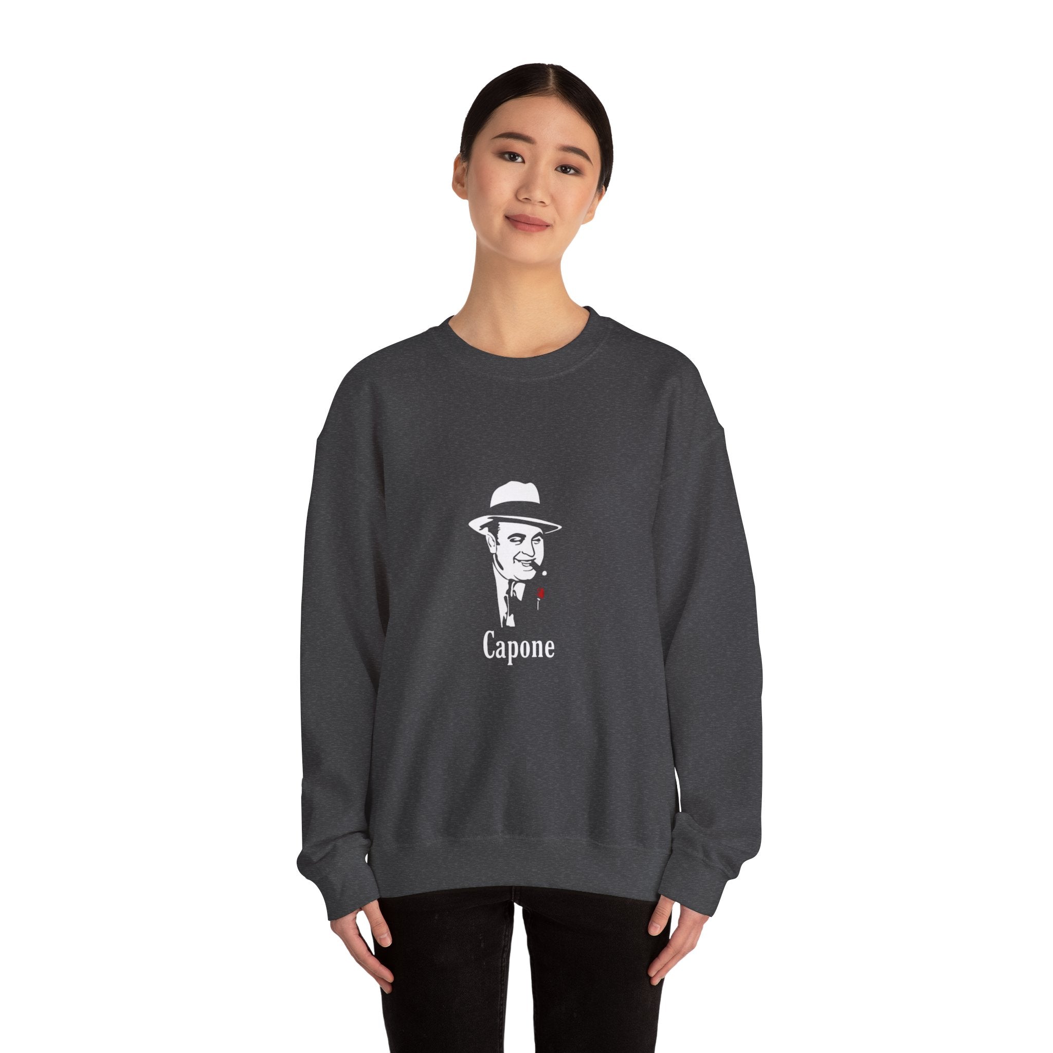 Scarface & Capone Retro Mafia Crewneck Sweatshirt