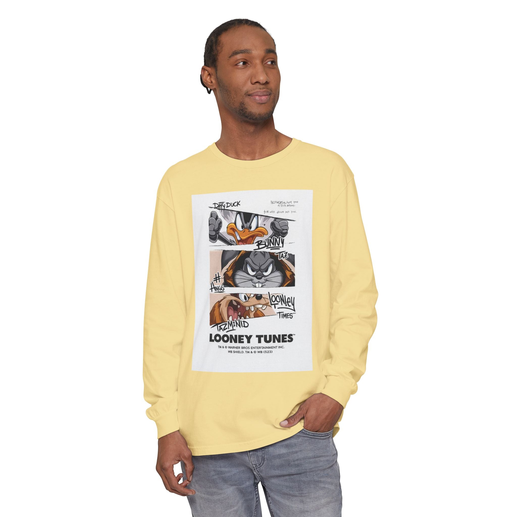 Unisex Garment-dyed Long Sleeve T-Shirt