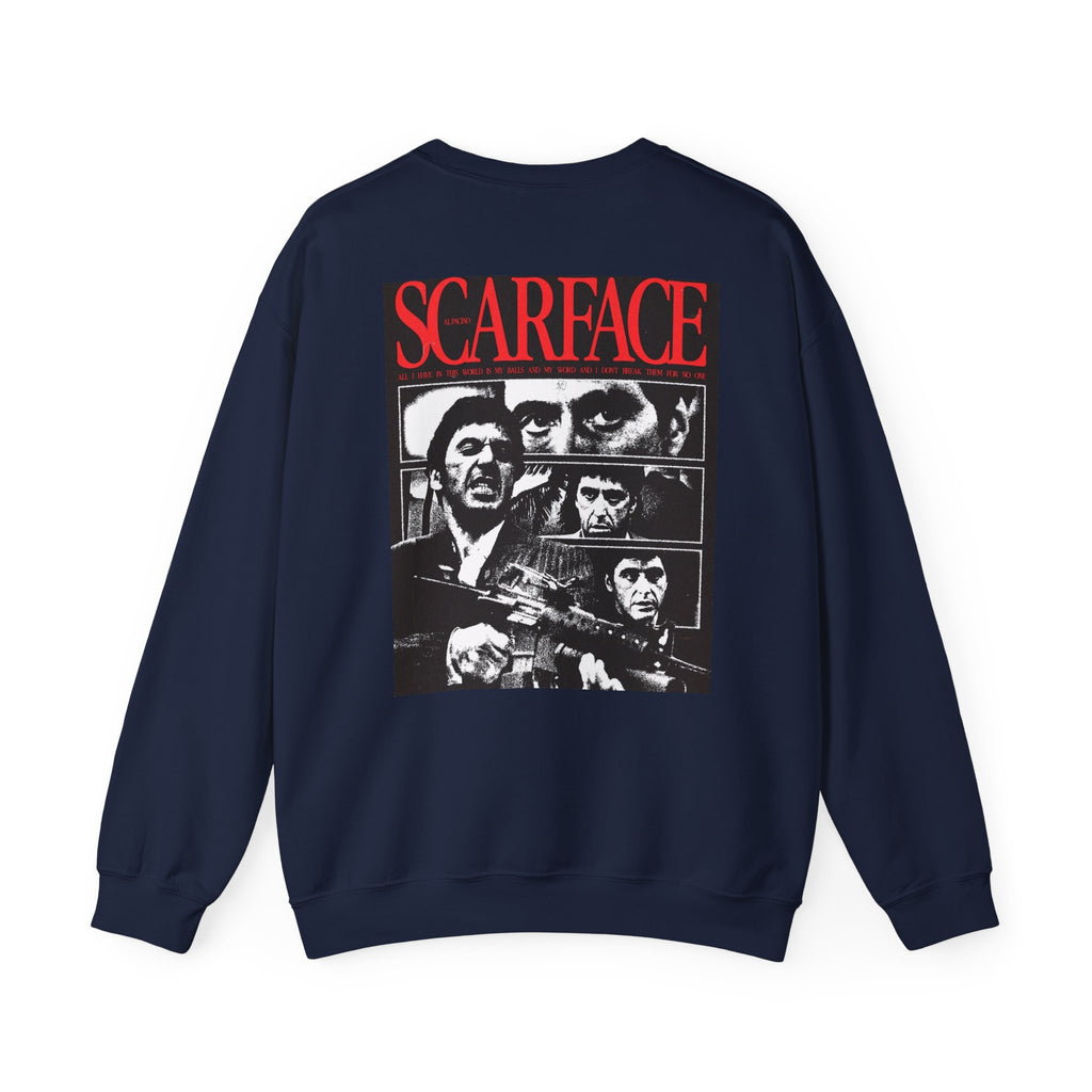 Scarface & Capone Retro Mafia Crewneck Sweatshirt