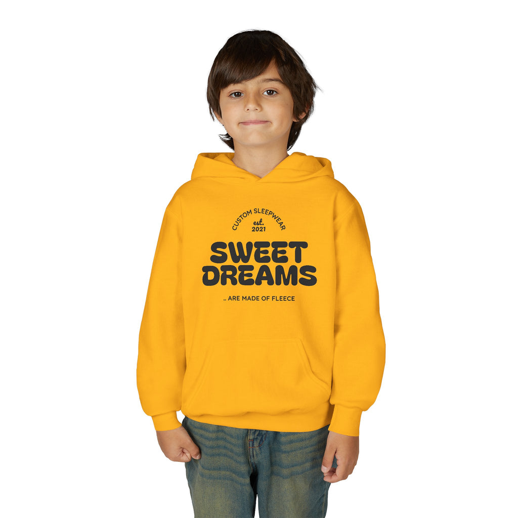 Sweet Dreams Youth Hoodie — Retro Cozy Sleepwear Pullover