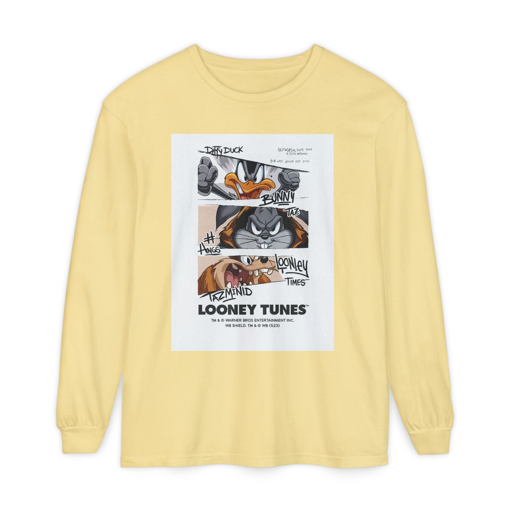 Unisex Garment-dyed Long Sleeve T-Shirt