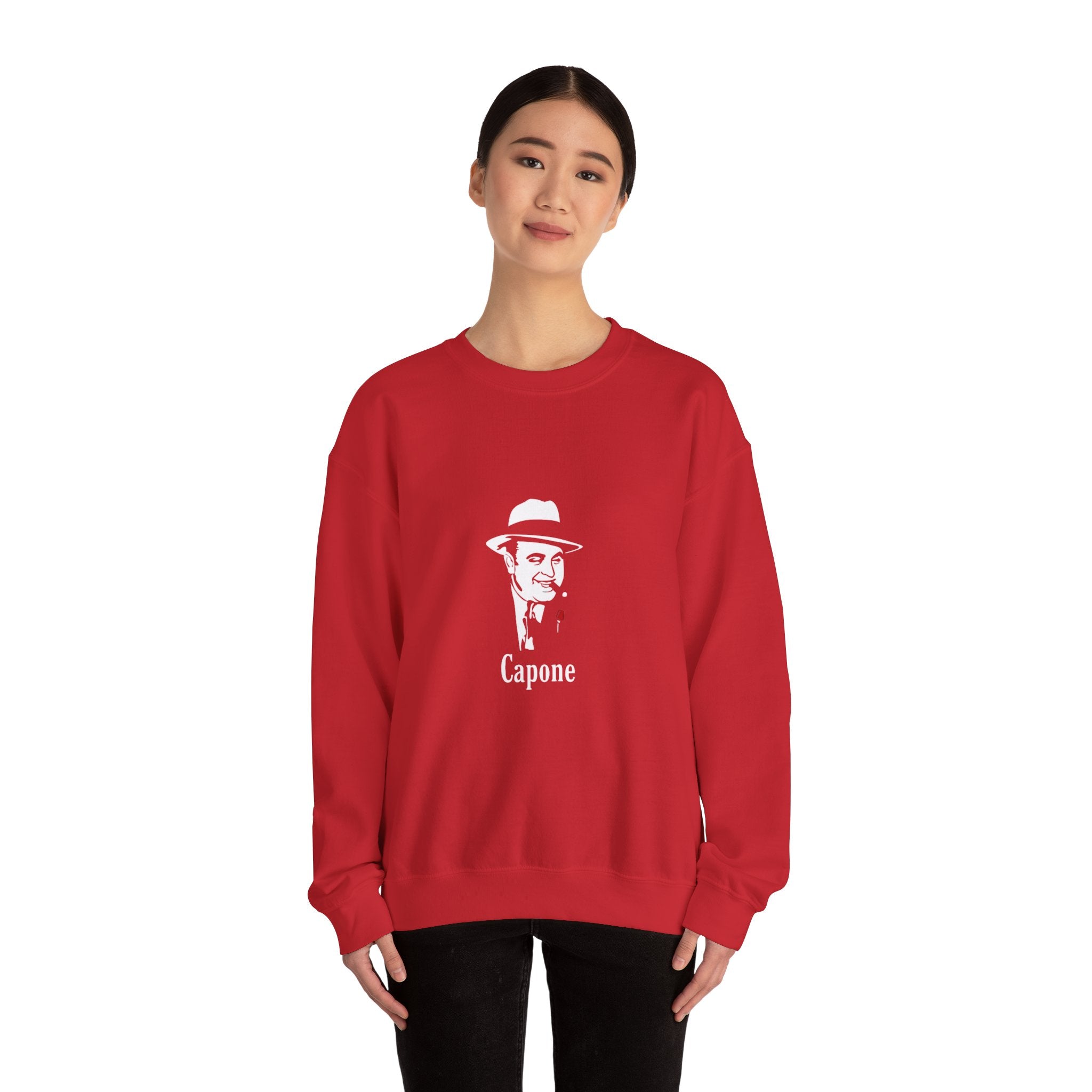 Scarface & Capone Retro Mafia Crewneck Sweatshirt
